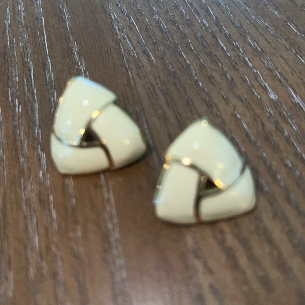 Vintage Monet Clip On Earrings - Picture 3 of 6
